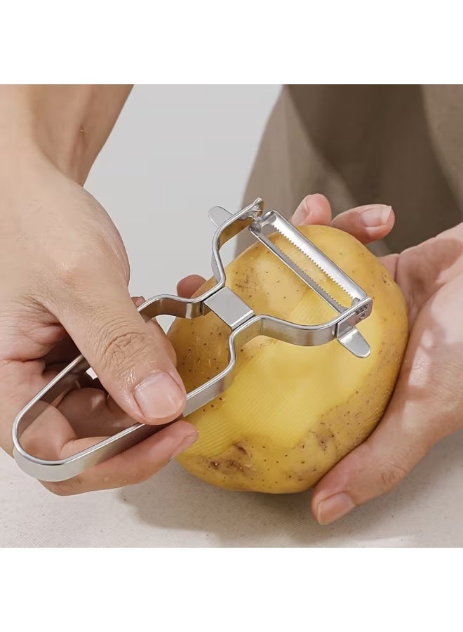 AMM Stainless Steel Fruit & Vegetable Peeler – Creative Potato Peeler with Sharp Blade | Ergonomic Kitchen Tool for Fruits, Vegetables & Daily Cooking - Image 1
